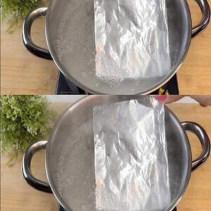 Put a sheet of aluminum foil in boiling water, even rich people do that: A simple sheet of aluminum foil is enough to solve a very common problem at home: seeing is believing. Only polite members will say thank you 😊the reason details in the first comment