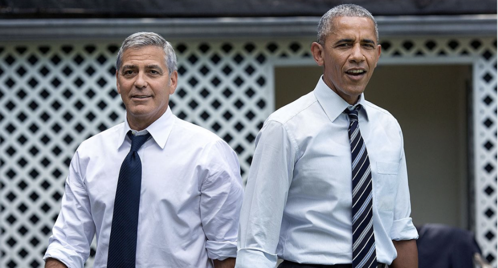 Clooney with Obama in 2016